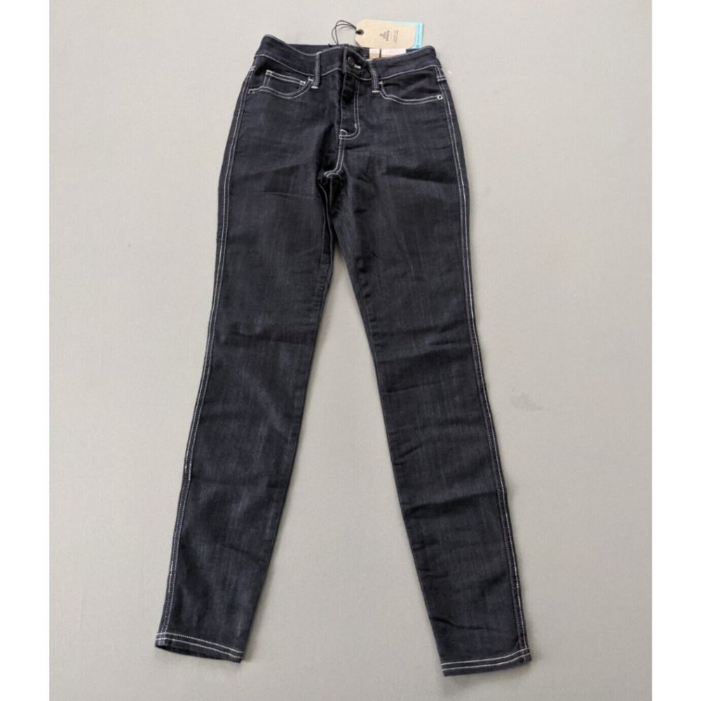 prAna Size 0 Regular Women Oday Jean Black Wash 29" Inseam Skinny Stretch $89NWT